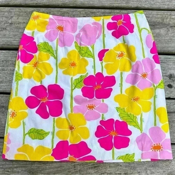 Lilly Pulitzer Floral Skirt - Picture 1 of 4